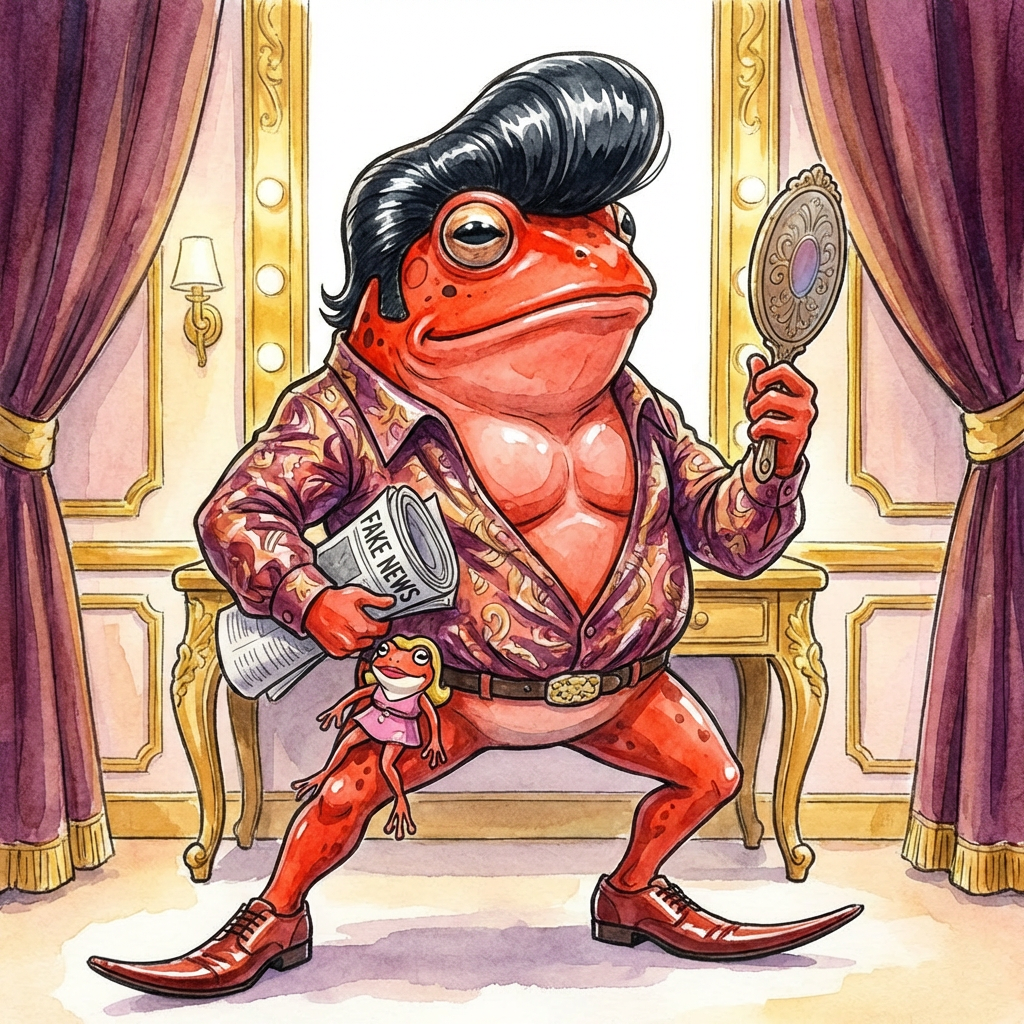 中身は空っぽだが、自分を大きく見せるために体を膨らませている。ナルシストで、自分を良く見せるための嘘をつき、彼女を自分の価値を高めるアクセサリーだと思っている。