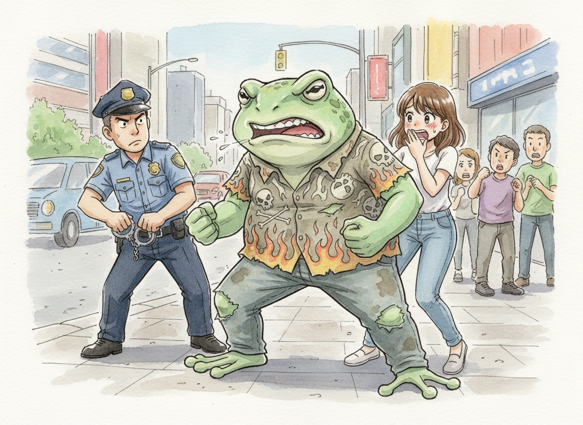 ハンシャカイテキガエル